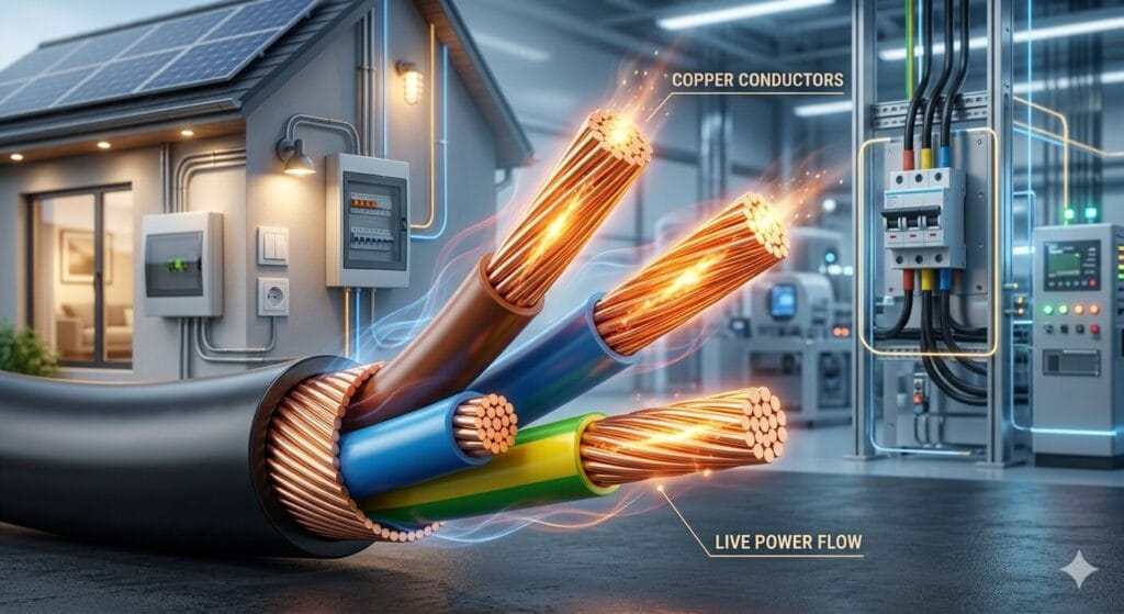 Visual depiction of coper advanced energy solutions and smart grid systems, symbolizing the future of sustainable energy.